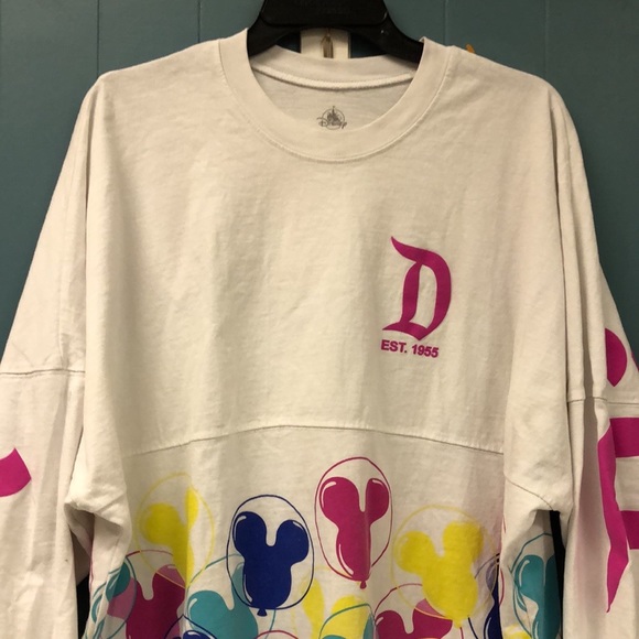Disneyland Resort Spirit Jersey Longsleeve Shirt Disney Parks Mickey Balloons XL - Picture 4 of 5